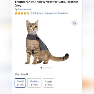 Size small Cat Thundershirt